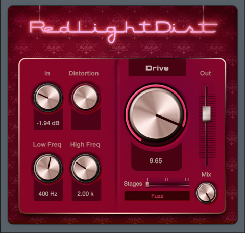 RedlightDistエフェクトの画面