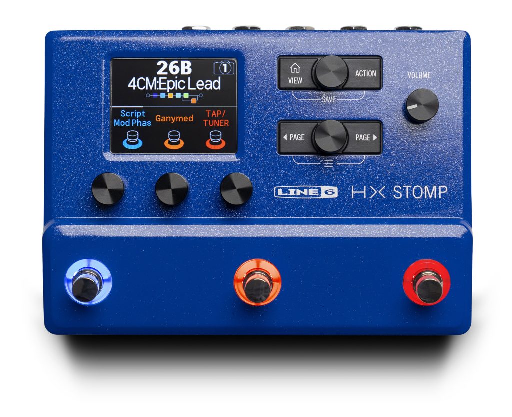 Line 6から青いカラーの“HX Stomp Lightning Blue”が数量限定発売