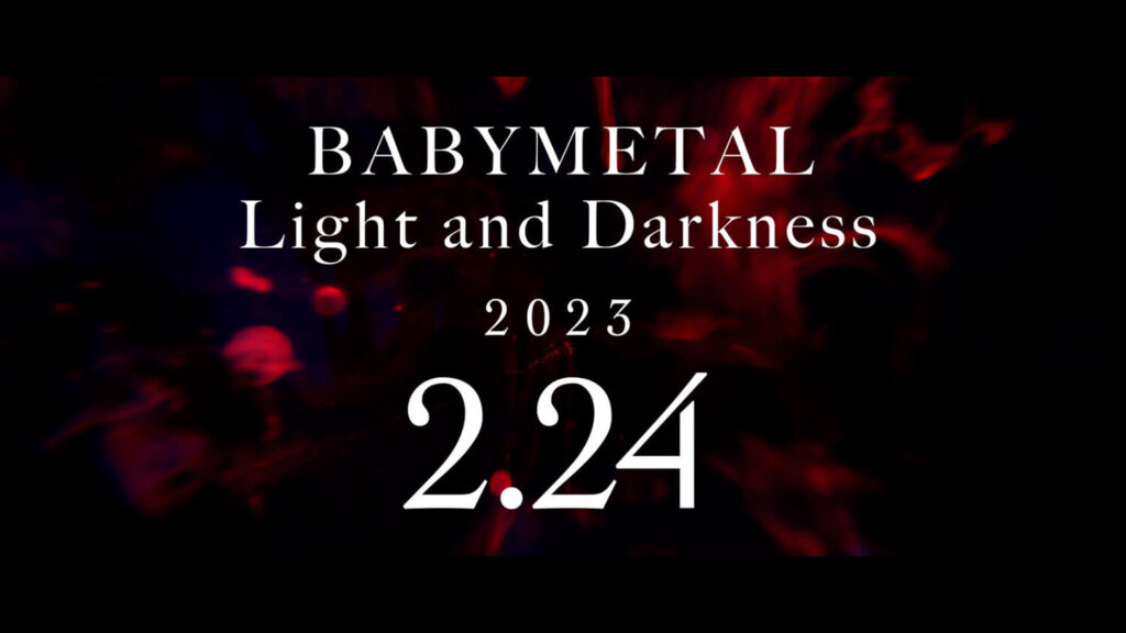 BABYMETAL「Light and Darkness」ティーザー映像＃２が公開