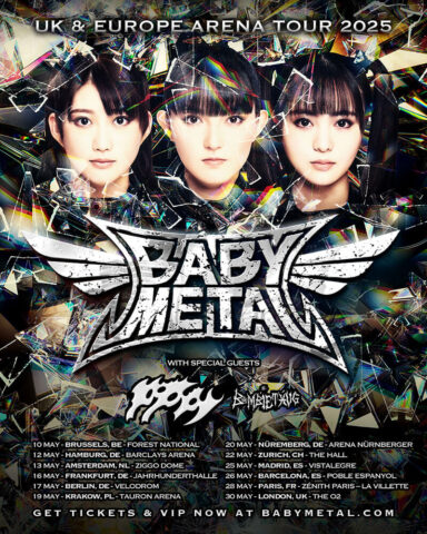 BABYMETAL2025欧州ツアー フライヤー