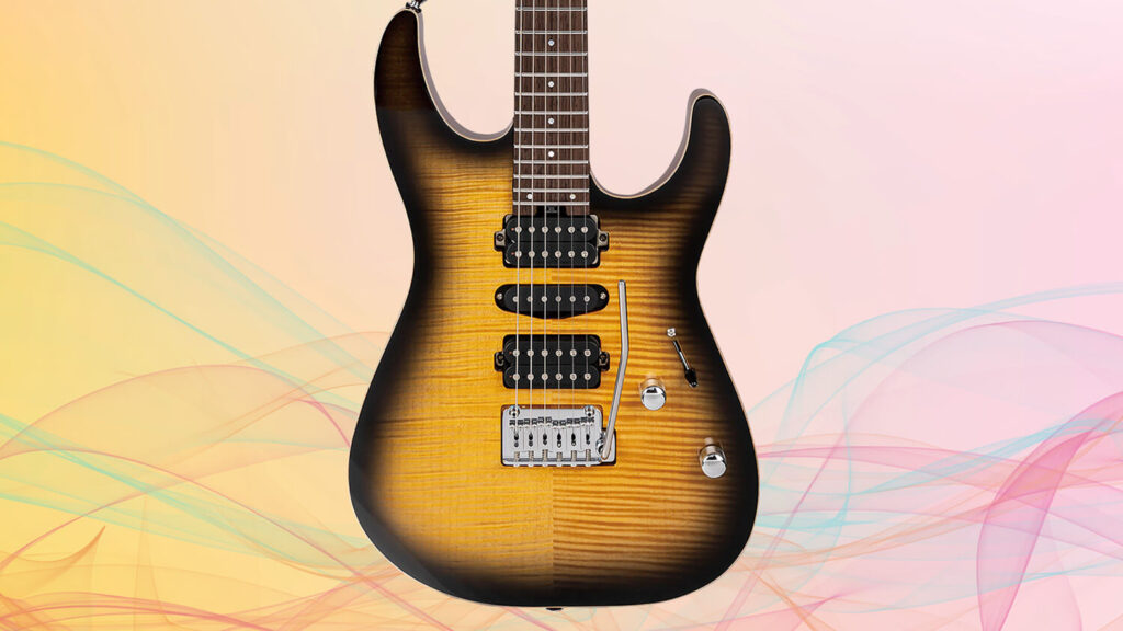 日本製シャーベル！　 MJ DK24 HSH 2PT W Mahogany with Flame Maple