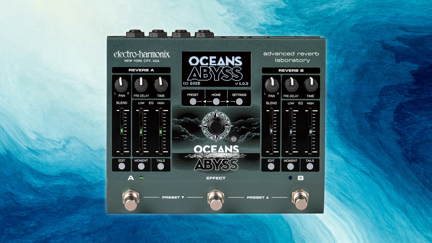 エレクトロ・ハーモニックスOceans Abyss：無限の空間サウンドを創造