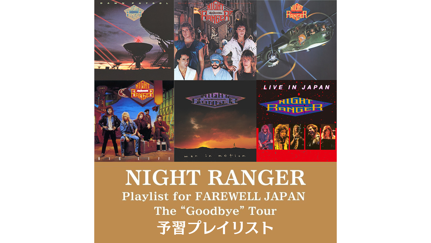 Night Ranger ギターピック FAREWELL JAPAN 2025 Night Ranger FAREWELL JAPAN 2025 ギターピック Night Ranger